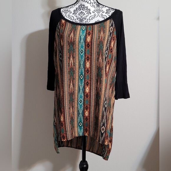 Brittany Black western style top - Picture 1 of 5